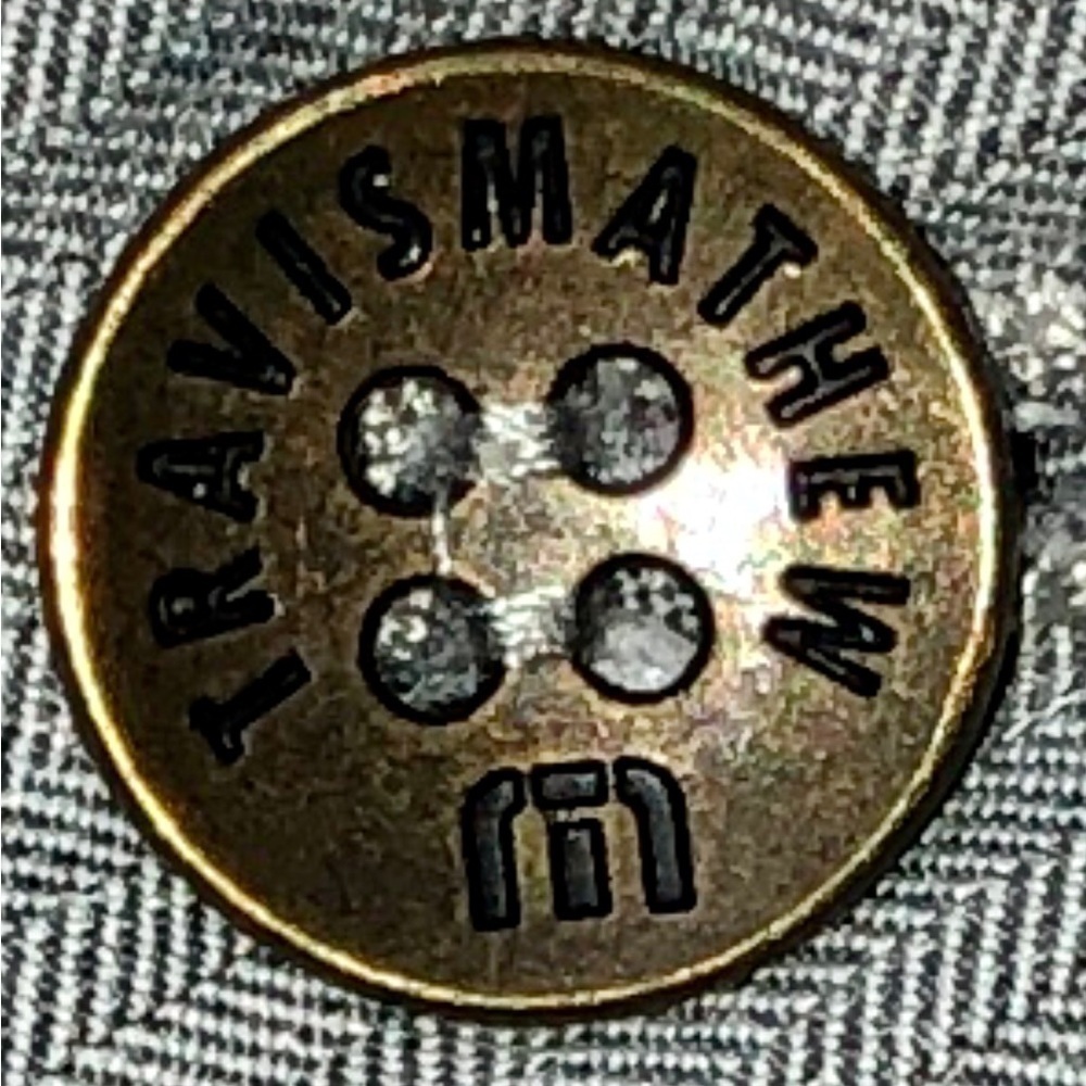 Travis Mathew Gray Herringbone Polyester Blend Fl… - image 3